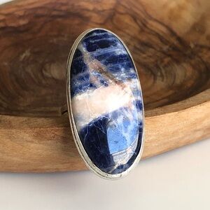 Sodalite Silver Plated Ring